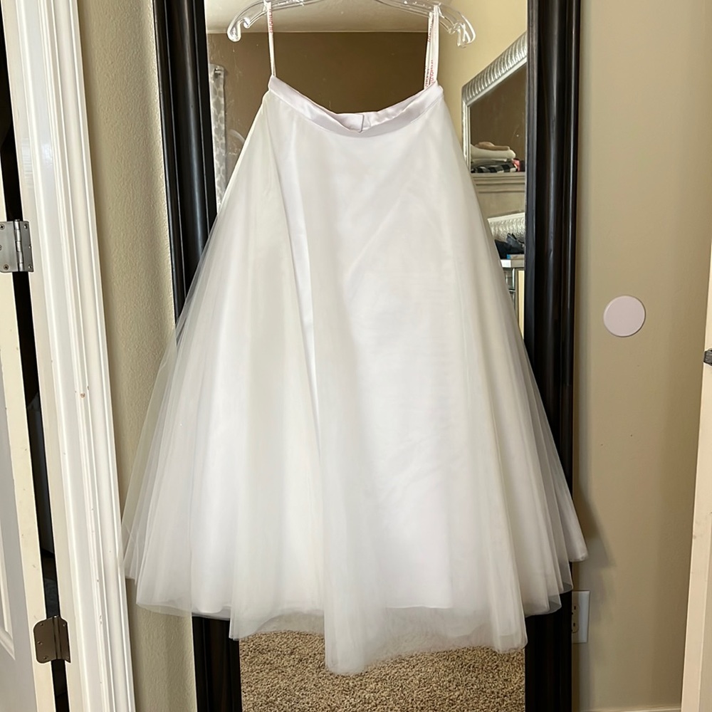White wedding skirt